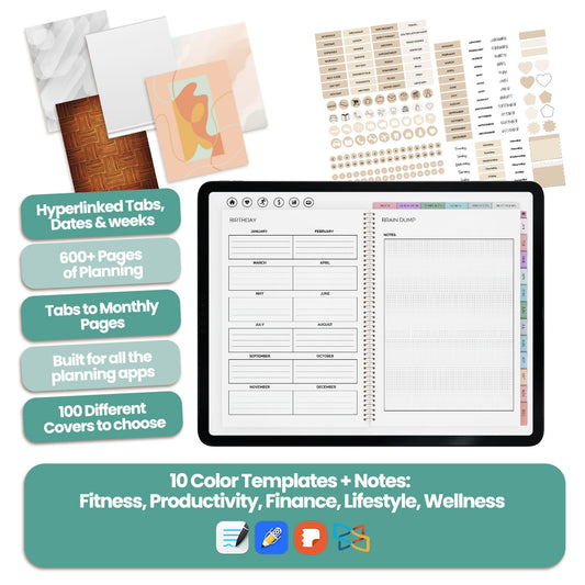 Best Digital Planners for iPad & GoodNotes – Custom, Aesthetic & Easy to Use